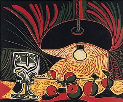 Stilleben unter der Lampe art print by Pablo Picasso