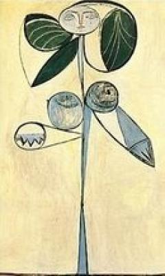 Woman Flower art print by Pablo Picasso