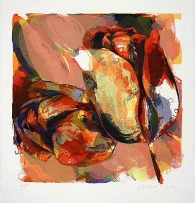 Tulpen Nieuwe Meer (1998) art print by Paul De Vries