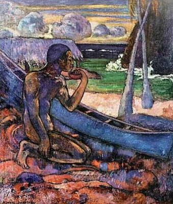 Der arme Fischer art print by Paul Gauguin