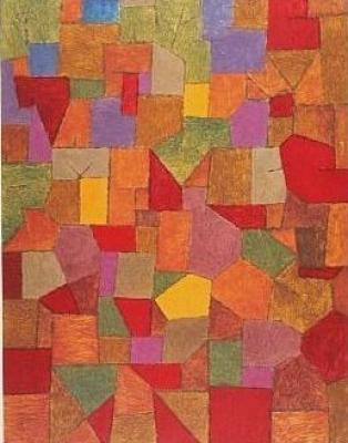 Bergdorf (herbstlich), 1934 art print by Paul Klee
