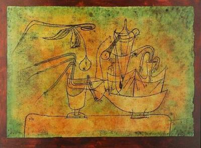 Destillation der Birne art print by Paul Klee