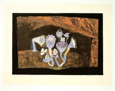 H�hlenbl�ten, 1926 art print by Paul Klee