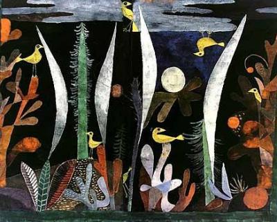 Landschaft mit gelben V�geln art print by Paul Klee