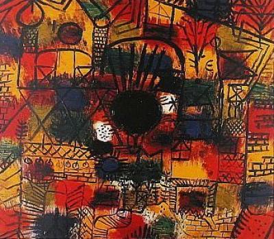 Schwarzer Brennpunkt art print by Paul Klee