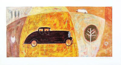 Two Cars art print by Paul McArdle