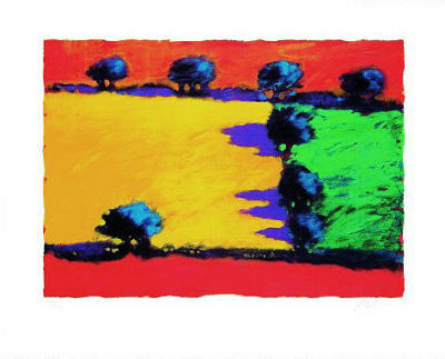 Four Fields (2000) art print by Paul Powis