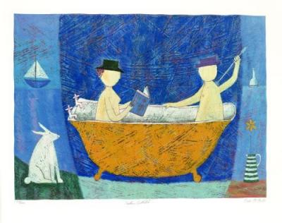 Yellow Bathtub (2000) art print by Paula McArdle