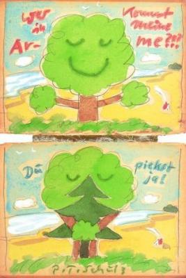 B�umchen, verwechsel Dich art print by Peter-T. Schulz