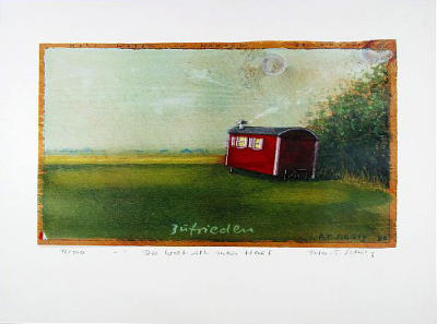 Roter Wagen art print by Peter-T. Schulz