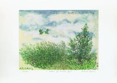Tauben (Welturauff�hrung) art print by Peter-T. Schulz