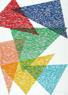 Vis-A-Vis (1991) art print by Piero Dorazio