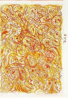 61 (One Cent Life) art print by Pierre Alechinsky