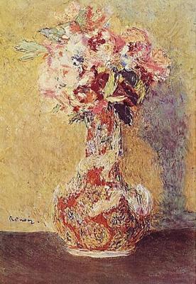 Bouquet dans un vase art print by Pierre Auguste Renoir