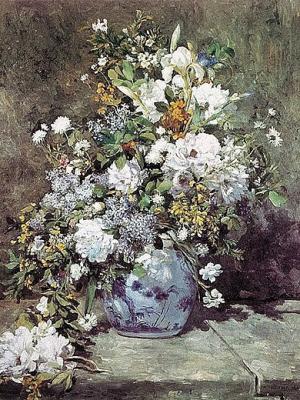 Fr�hlingsstrau� art print by Pierre Auguste Renoir