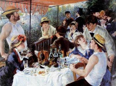 Luncheon of Boating Party art print by Pierre Auguste Renoir