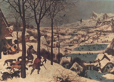 Der Winter (J�ger im Schnee) art print by Pieter Brueghel The Younger