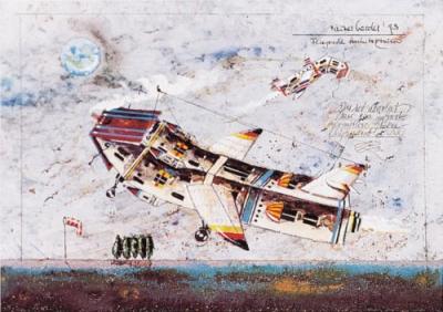 Fliegende Architekturen art print by Rainer Hercks