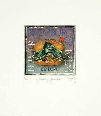 M�rchenhafter Gaumenschmaus (handsigned etching) art print by Rainer Hercks
