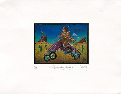 Pferdest�rken-Rodeo art print by Rainer Hercks