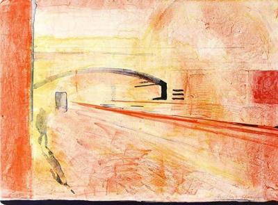 Br�cke, 1999 art print by Reinhard Stangl