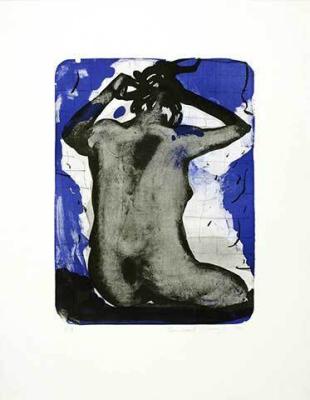 R�cken vor Blau I, 1999 art print by Reinhard Stangl