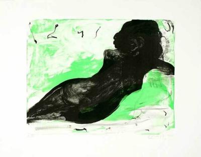 R�cken vor Gr�n, 1998 art print by Reinhard Stangl