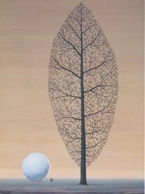 Auf d. Suche n.d. Absoluten art print by Rene Magritte