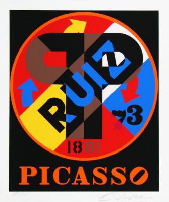 PP (Picasso) art print by Robert Indiana