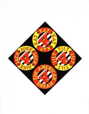 The Beware-Danger Am. Dream 3 art print by Robert Indiana