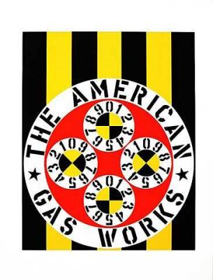The american gas works art print by Robert Indiana
