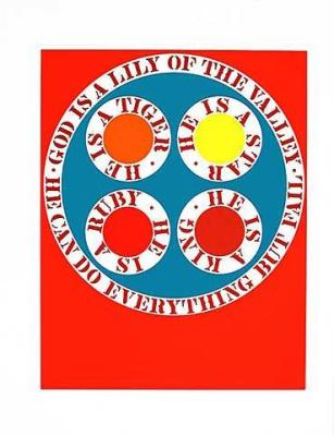 god is lily of the valley art print by Robert Indiana