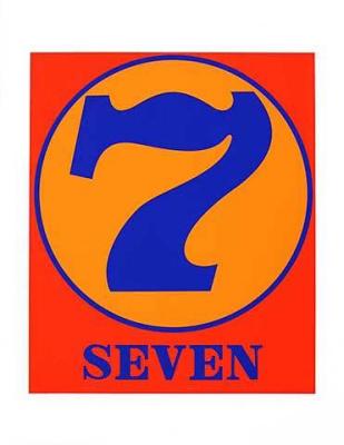 seven art print by Robert Indiana
