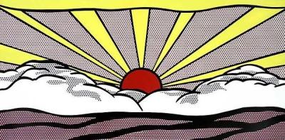 Sunrise art print by Roy Lichtenstein
