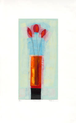 Red Vase (1999) art print by Russell Baker