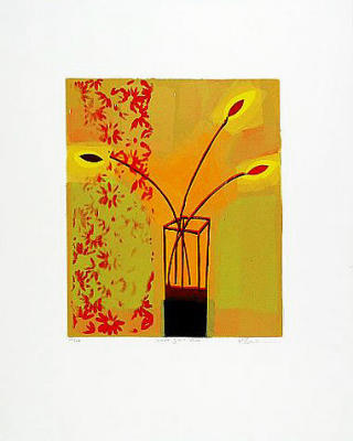 Yellow Glass Vase (2000) art print by Russell Baker