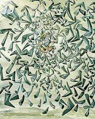 Ascension art print by Salvador Dali