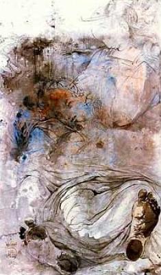 Cosmic Virgin art print by Salvador Dali