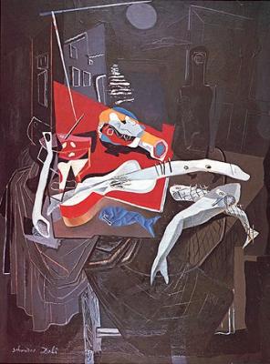 Fische und Balkon art print by Salvador Dali