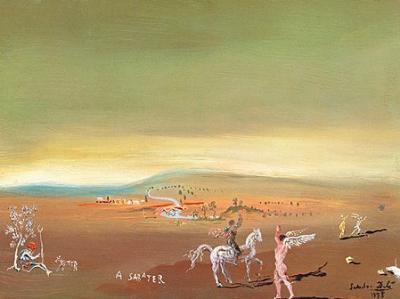 Landschaft v. Ampurdanes art print by Salvador Dali