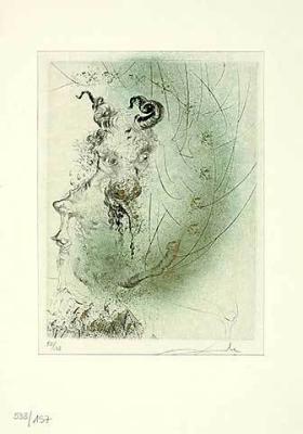 Tete de veau (Kalbskopf, Faust) art print by Salvador Dali