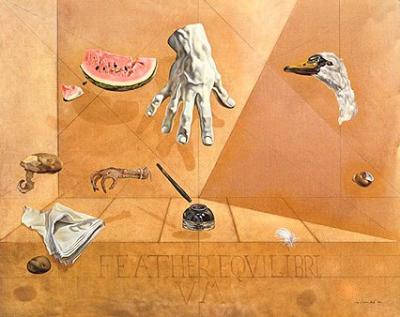 Unruhiges Atom art print by Salvador Dali