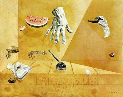Unruhiges Atom art print by Salvador Dali