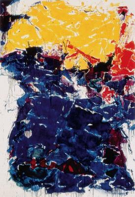 The overyellow art print by Sam Francis