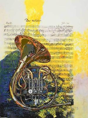 Franz�sisches Horn I art print by Silverio Dominguez