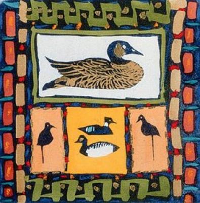 Decoys I (handsigned etching) art print by Simon Bull