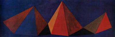 Piramidi D art print by Sol LeWitt