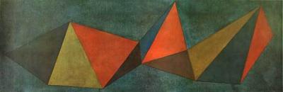 Piramidi F art print by Sol LeWitt