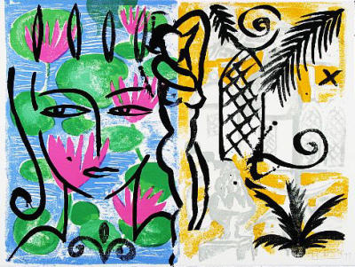 Lili in a Pond art print by Stefan Szczesny
