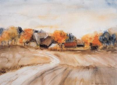 Herbst art print by Ute Mertens